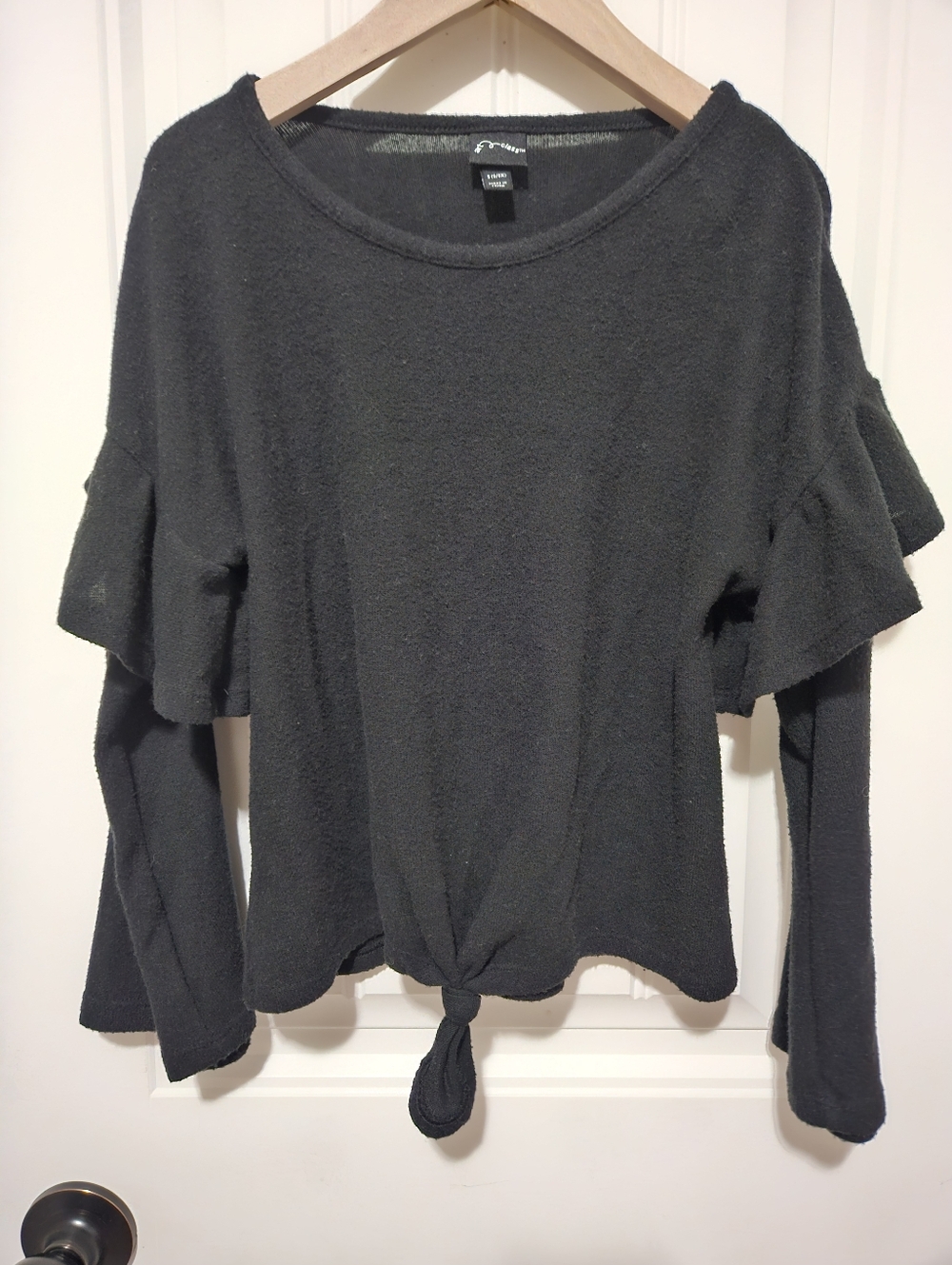 Art Class Girls Ruffle Sweater Top